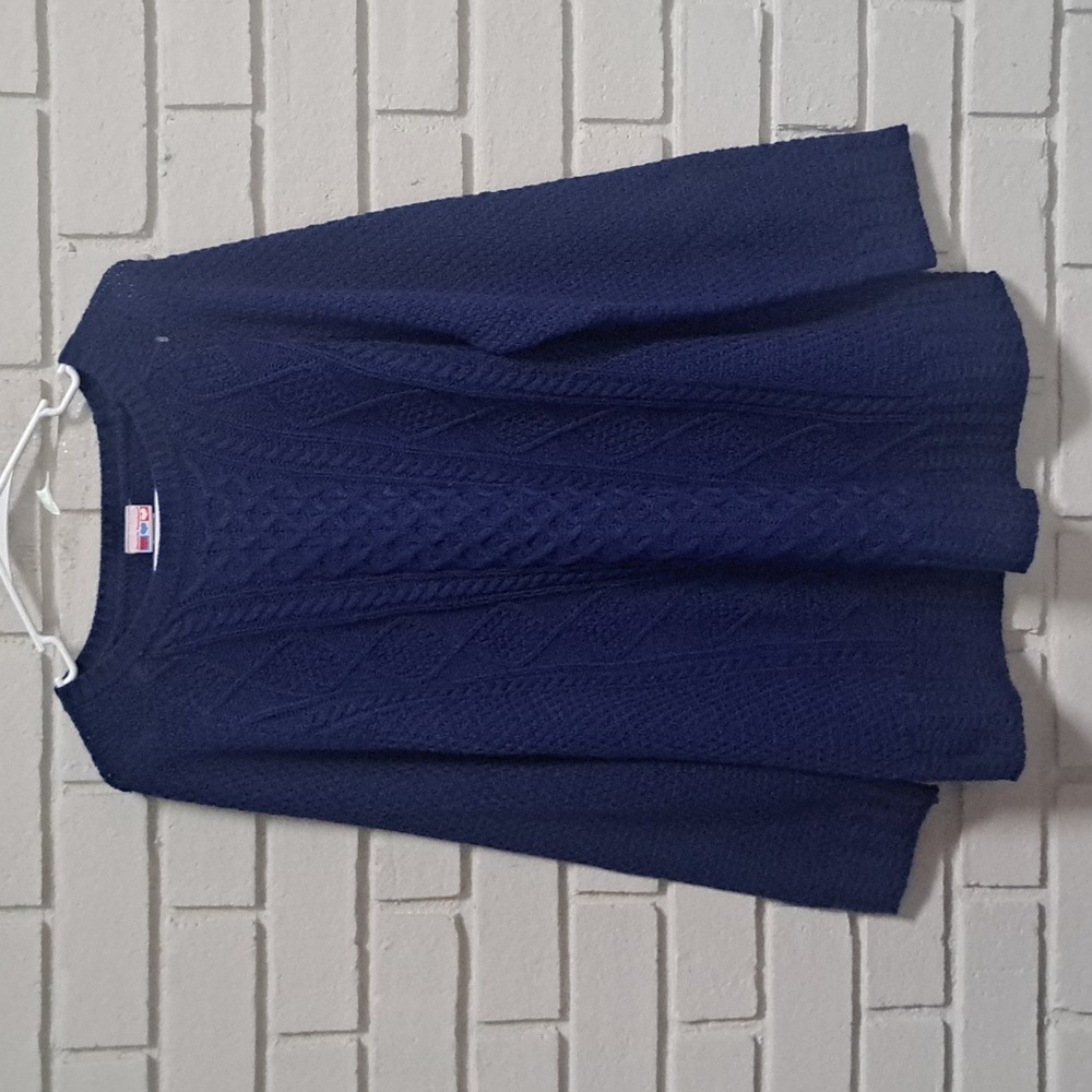 American Sweetheart Blue Crewneck Warm Sweater. Size Large NWOT
